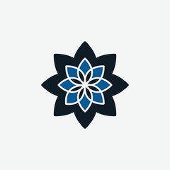 Lotus icon vector logo design template