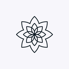 Lotus icon vector logo design template