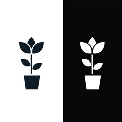 Lotus icon vector logo design template