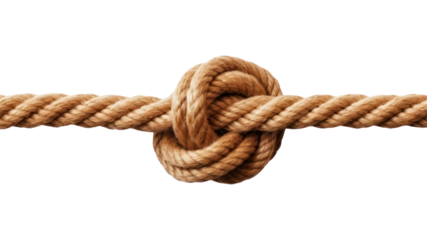 PNG Overhand knot rope white background durability strength. AI generated Image by rawpixel.