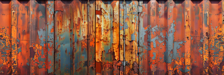 rusty background container