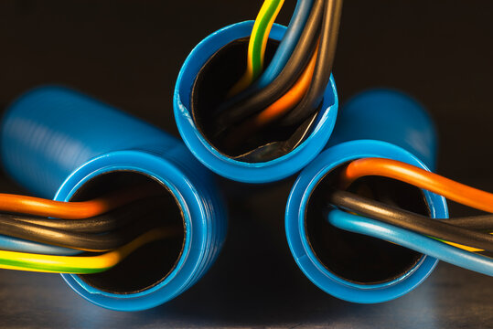 Corrugated Tube Electric Conduit Pipe with Copper Power Supply Installation Cable