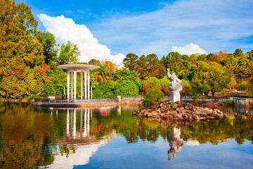 Rotunda in Sochi Arboretum park - obrazy, fototapety, plakaty