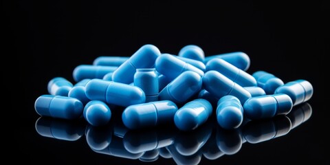 scattered pills medicines Generative AI - obrazy, fototapety, plakaty