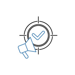 campaign concept line icon. Simple element illustration. campaign concept outline symbol design.