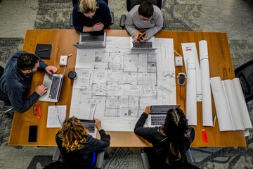 Engineering Team Collaboration Over Blueprints in Office
