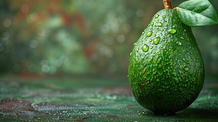 Natural shot of a ripe avocado