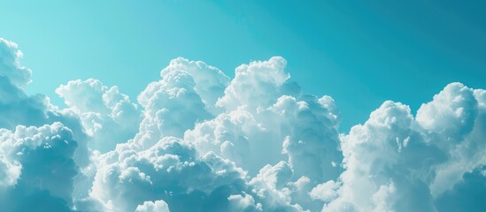 Beautiful white cloud in the sky. - obrazy, fototapety, plakaty