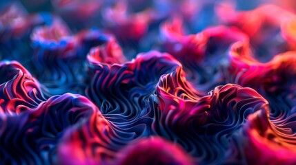 A close up of a colorful swirl pattern on some fabric, AI