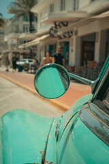 old car in Miami Beach street 