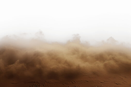 Desert sand explosion effect png, transparent background