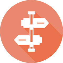 Fototapeta premium Street Sign Icon