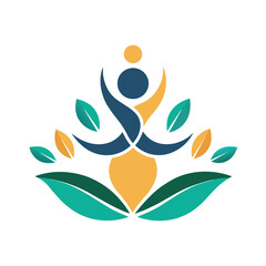 A logo representing womens health center services through a cohesive design, Generate an art piece that represents the unity of mind, body, and spirit in a minimalist style
