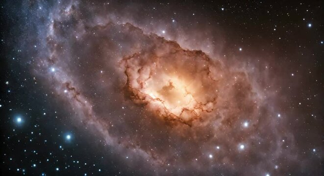 Cosmic Nursery: Swirling Gases and Emerging Protostars Loop