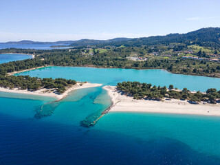 Fototapeta premium Kassandra coastline near Lagoon Beach, Chalkidiki, Greece