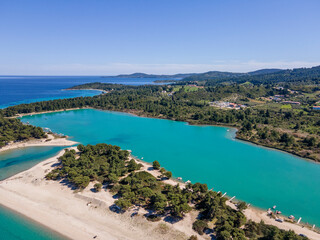 Kassandra coastline near Lagoon Beach, Chalkidiki, Greece