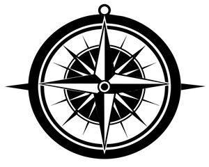 Compass design element vector