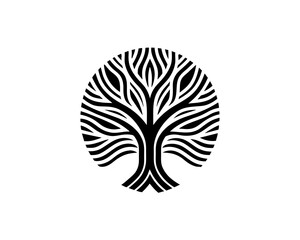 Tree vector icon logo