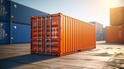 Fototapeta premium A photo of Contemporary Container Design in Soft light
