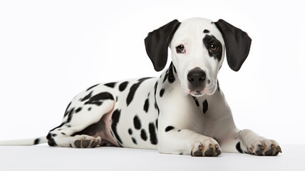 Beautiful Dalmatian Dog with black Ears