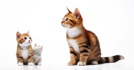 Ginger Cat with her Kitten