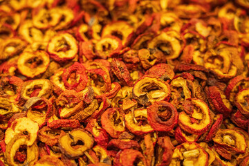 Colorful Dried Bell Pepper Slices for Cooking