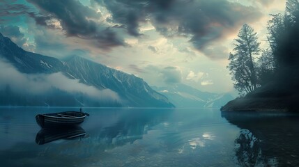 depression and loneliness concept portrait