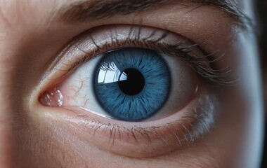 Intimate Gaze - Close-Up of a Striking Human Eye