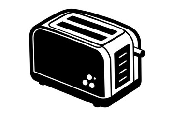 toaster vector silhouette illustration