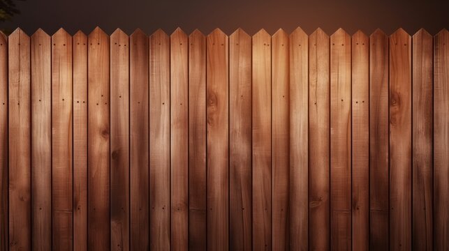 Wooden fence isolated on white background