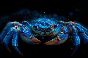 Constellation Crab, zodiac with starry sky, space. Fantasy. AI generation..