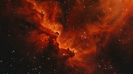 A Nebula Of Orange And Red Colors, Hd Background Images