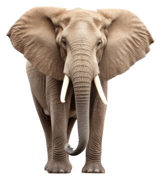 PNG African elephant wildlife animal mammal.