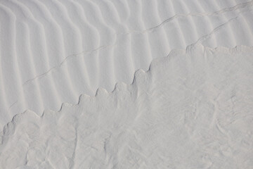 Patterns in the sand at White Sands National Park, New Mexico