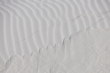 Patterns in the sand at White Sands National Park, New Mexico