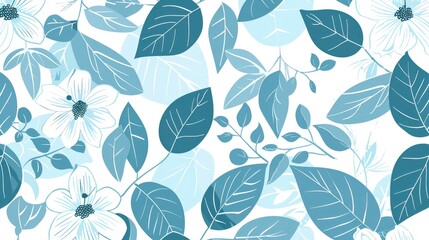 Obraz premium Seamless Pattern Of Light Blue Geometric, Hd Background Images