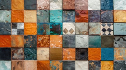 Multicolored Ceramic Wall Tiles for Interior Home Decor