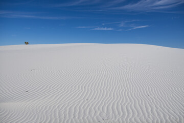 Fototapeta na wymiar Sand dunes at White Sands National Park, New Mexico 