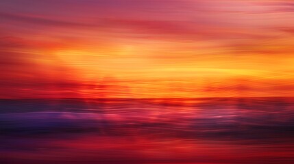 Fototapeta premium Vibrant abstract red and orange sunset sky