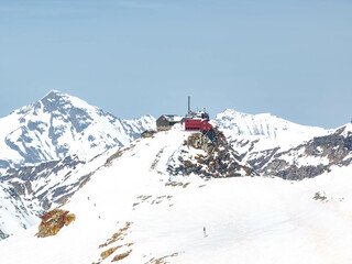 Fototapeta na wymiar Höher Sonnblick Observatory in the Austrian Alps, 