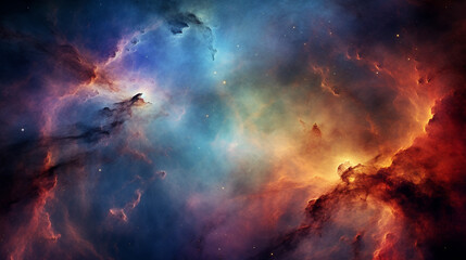 Nebula Birth a captivating astrophotography image of universe - obrazy, fototapety, plakaty