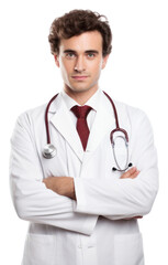 Fototapeta premium PNG Doctor adult white background stethoscope. 
