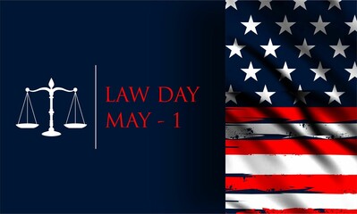 Law Day in the United States of America is celebrated on May 1 , vektor background	