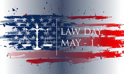 Law Day in the United States of America is celebrated on May 1 , vektor background	