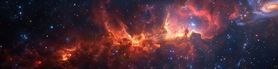 Enigmatic Cosmos: Nebulae, Galaxies, and Star Clusters  - obrazy, fototapety, plakaty