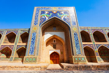 Nadir Divan Beghi Madrasah in Bukhara - obrazy, fototapety, plakaty