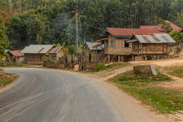 Roadside village near Luang Namtha, Laos