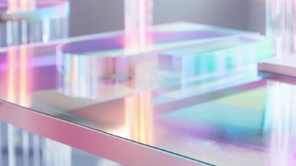 The holographic finish on the desk surface and accessories creates a sense of depth and dimension making them appear 3dimensional. Combined with the sleek and minimalist design it .