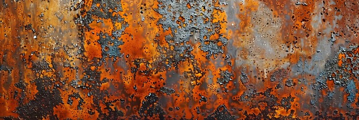 Rusty metal surface exhibiting corrosion and texture
