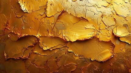 Obraz premium Art print with golden textures. Freehand oil painting. Oil on canvas, brushstrokes. Modern art. Prints, wallpapers, posters, cards, murals, rugs, hangings, prints, etc
